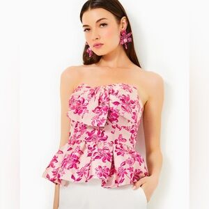 Lilly Pulitzer Kataleya Top Size 12 Pink Passion